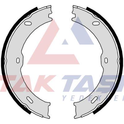 AP AP09710 Parking Brake Shoe with Accessories Mercedes Sprinter 3 — Brake Cables & Hardware
