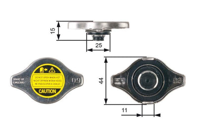 GATES RC127 Radiator Diameter - Compatible with Toyota, Ford and 2 more models — Radiators & Fans