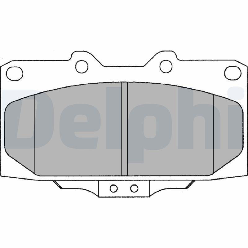 Delphi LP1020 Brake Pad Front S200sx 2.0 16V Forester 2.0 Turbo Impreza 2.0 GT Turbo