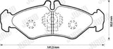 Jurid 571846J - Small Rear Brake Pad for 208 — Brake Pads