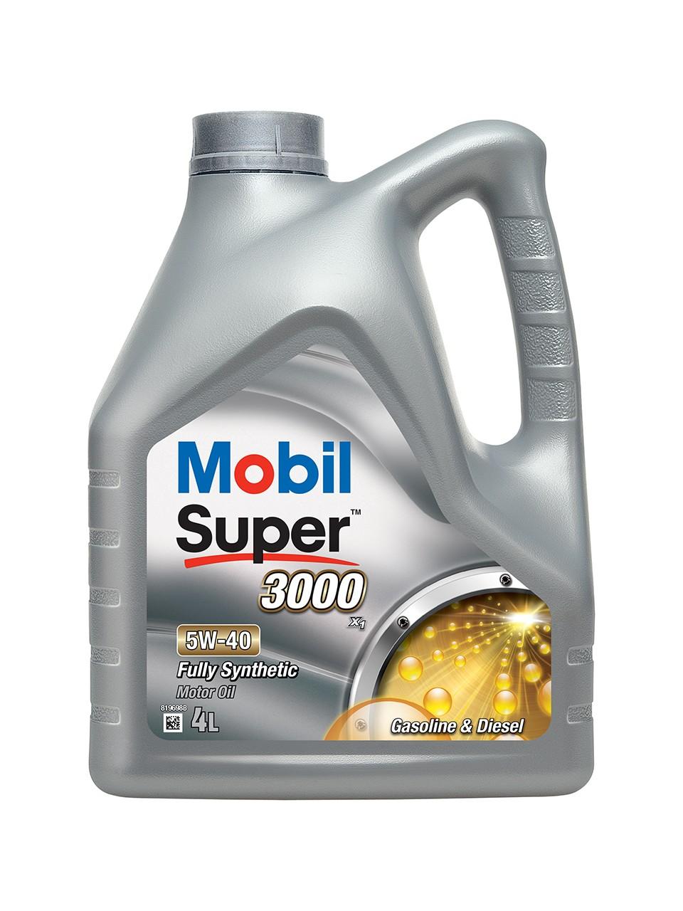 Mobil 150546 Super™ 3000 X1 5W-40 4 Litre Motor Oil (150546)
