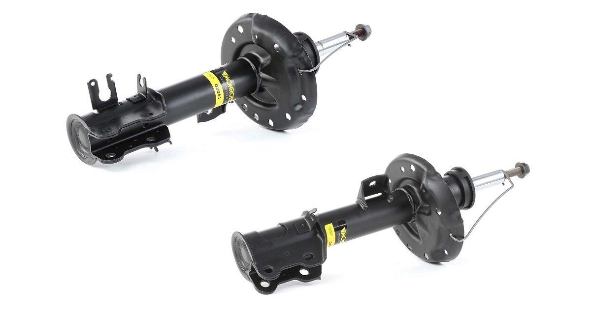 monroe front shock absorber set for fiat linea, rear view of fiat linea shock absorbers, monroe logo on fiat linea shock absorber, side view of fiat linea shock absorbers Monroe Fiat Linea Front Shock Absorber Set - Premium Quality for Car Owners and Mechanics | Right & Left Pair Fiat Linea Front Shock Absorber Set by Monroe fiat-linea, shock-absorbers, monroe-products, car-parts, mechanic-tools, automotive-repair, vehicle-upgrades, car-owners, suspension-system, ai-generated