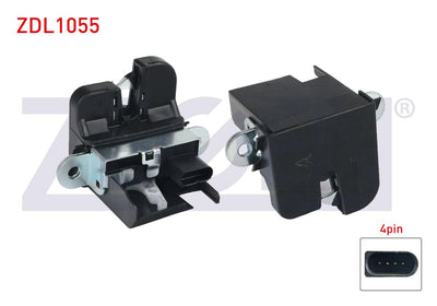 Zegen ZDL1055 Trunk Lock 4 Pin Volkswagen Golf V-Touran 2003-2010 — Handles, Locks & Latches