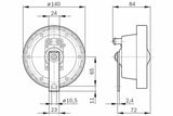 BOSCH Korna 12V Electric Horn - 60W Power, 115dB Volume — Motors, Pumps & Antennas