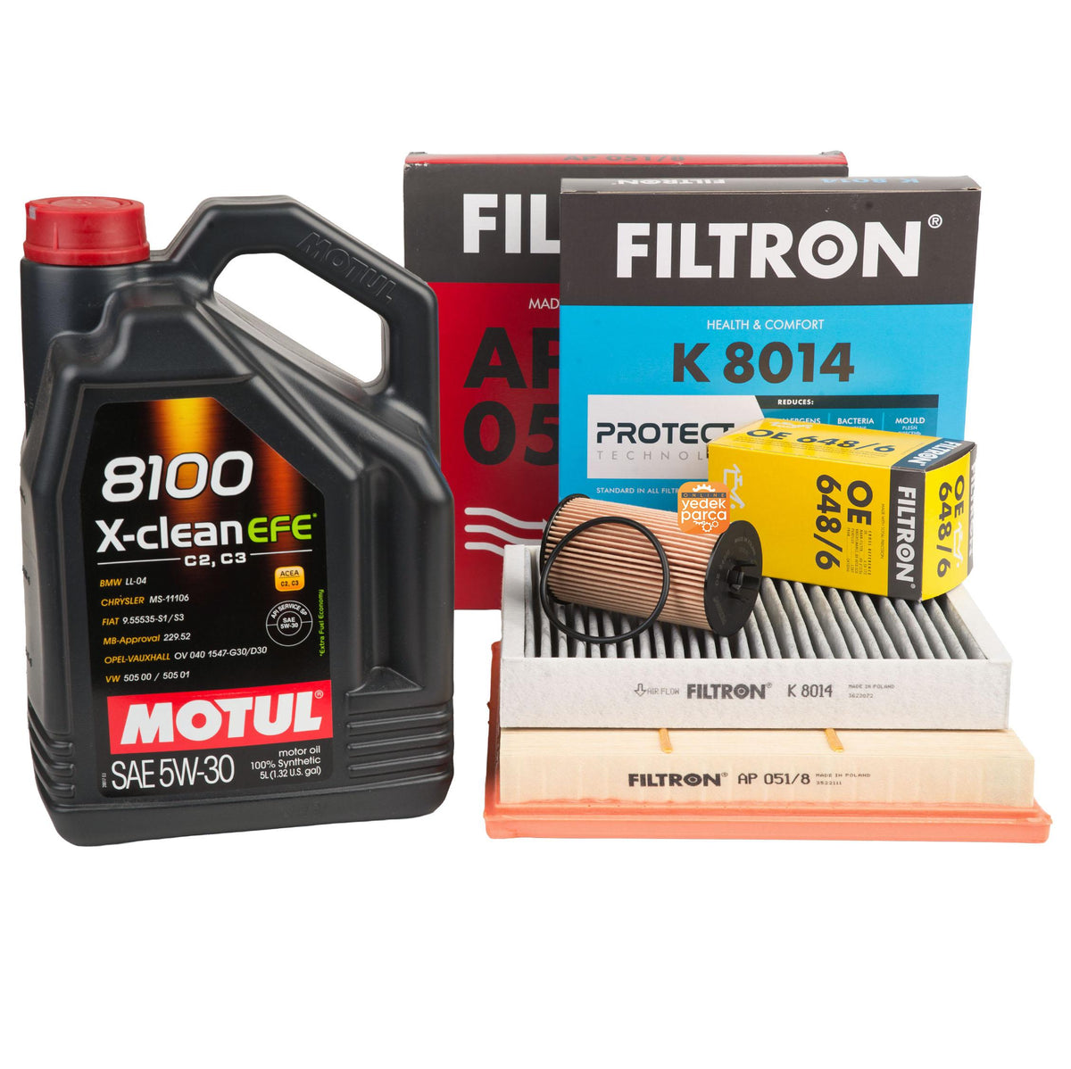 Scheduled Service Set Astra J Cruze 1.6 115 BG ( Motul X-Clean EFE 8100 5W30 5 — Auto Parts Hall, Maintenance & Service Kits