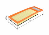 BOSCH Air Filter F026400346 - Compatible with Fiat Doblo, Linea and 5 more models — Air & Cabin Filters