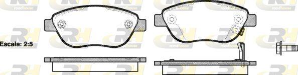 ROADHOUSE 2859.21 Brake Pad 500L 09 12 — Brake Pads