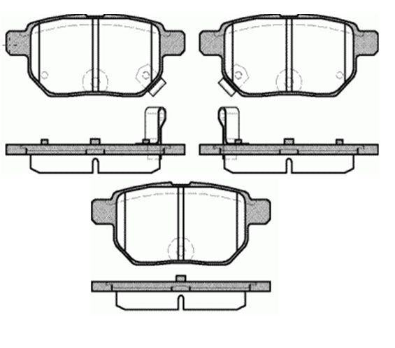 MGA 55275 Brake Pad Brake Rear-(Toyota: Corolla 07 > 12 / Corolla 13 > / Auris 07 > 12 Gasoline) — Brake Pads