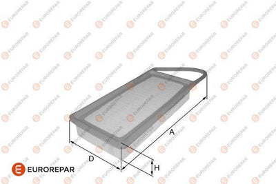 Eurorepar 1680337580 Psa / Erp Air Filter 407 Sw (6E_) 407 Coupe (6C_) C5 III (Rw_) — Air & Cabin Filters
