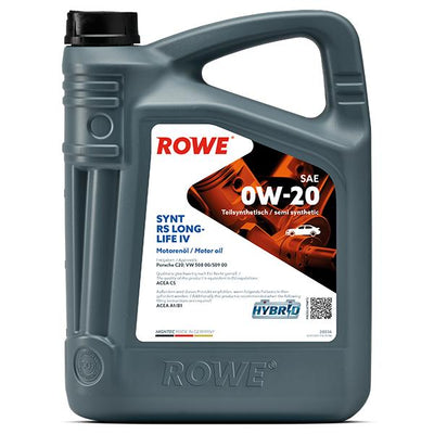 ROWE HIGHTEC SYNT RS Longlife IV SAE 0W-20 Motor Oil - 4 L — Fluids & Chemicals
