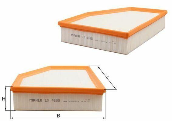 MAHLE LX4635 Air Filter - Compatible with BMW 5 Series F90, 7 Series G11 and 4 more models — Air & Cabin Filters