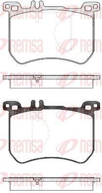 REMSA 1533.00 Brake Pad S-Class W222 05 13 — Brake Pads