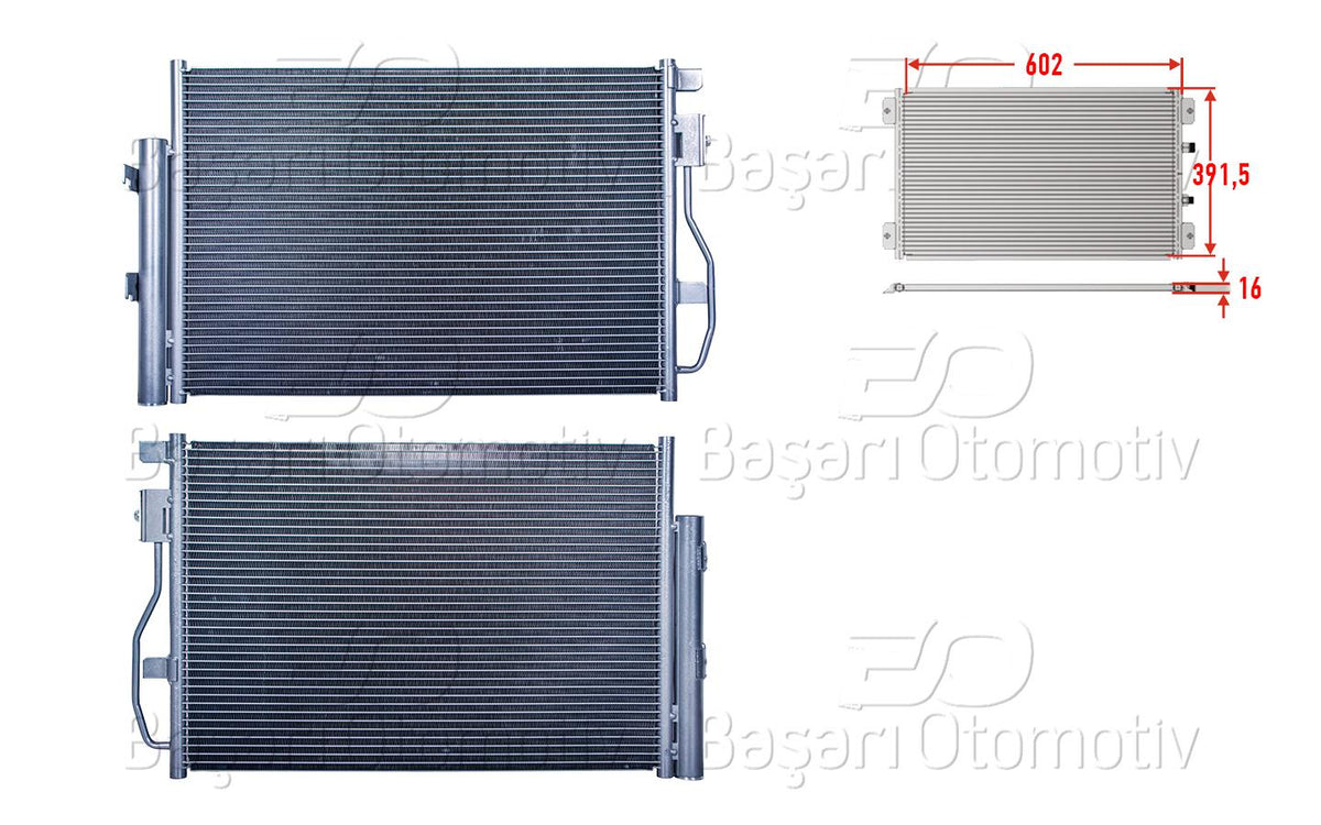Wisco 2143045-00 A/C Condenser 602X391,5X16 Opel Mokka 1.6 Gasoline 11 > — Condensers & Evaporators