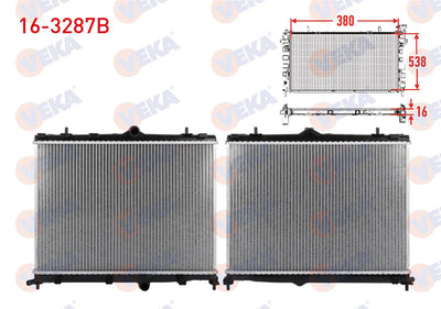 Veka 16-3287B Su Radiator Brazing Opel Corsa F Edıtıon 1.2 — Radiators & Fans