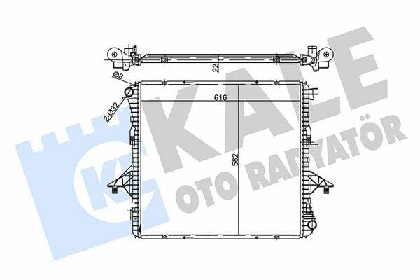 KALE Radiator 358690 for Amarok 2.0 TDI — Radiators & Fans
