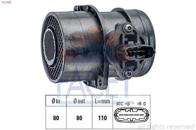 Facet 10.1266 Mass Air Flow Sensor Starex CRDi 03 Sorento 03 CRDi 140Hp D4cb Motor Mass Air Flow — Engine Management Sensors