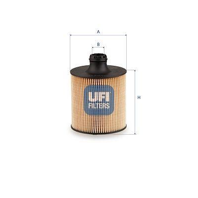 Ufi 25.284.00 Oil Filter (Audi Q7 4Mb Sq7 TDI Quattro 16 -) — Oil Filters