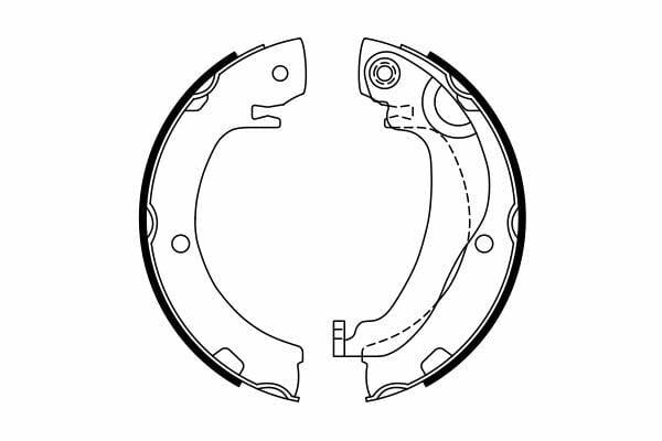 BOSCH Brake Shoes 0986487763 — Brake Cables & Hardware