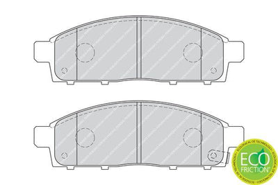 Ferodo FDB4023 Brake Pad Front Mitsubishi L200 2.5 DI-D 06-, L200 2.4 DI-D 15- and 2 more models — Brake Pads