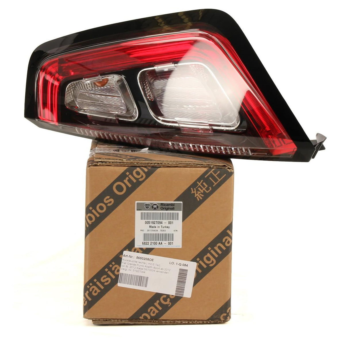 OPAR 51927094 Fiat Punto 09-12 Right Tail Lamp LED Opar Gpt 97-00 — Tail, Signal & Reflectors