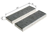 BOSCH Pollen Filter 1987435522 - Active Carbon Filter — Air & Cabin Filters