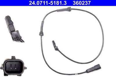 ATE 24.0711-5181.3 ABS Cable Sensor — Brake Sensors & ABS