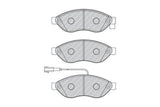 FERODO FVR1924 Front Brake Pads for Fiat Ducato