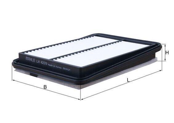 Mahle LX4239 Air Filter Nissan Qashqai Kadjar 1.3 DiGT 2015-2018 1.5 dCi 1.6 dCi — Air & Cabin Filters