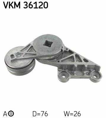 SKF VKM36120 V Belt Tensioner Roller for Renault Laguna & Safran 2.0 16V — Pulleys & Tensioners