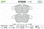 valeо front brake pads set for c5 models, technical specifications of valeo brake pads, installation of valeo front brake pads VALEO 670056 Front Brake Pads Set - Compatible with C5 1.6-2.0 HDi | 155mm Width VALEO 670056 Front Brake Pads Set for C5 Models valeо, brake-pads, c5-replacement-parts, car-maintenance, mechanics-tools, automotive, front-brake-pads, braking-system, car-owners, ai-generated