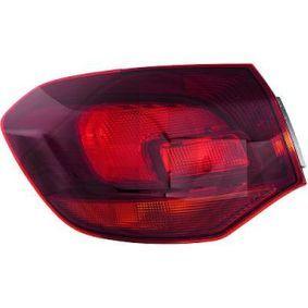 TYC 11-B876-01-2B Opel Astra J SW Left Outer Tail Lamp Dark — Tail, Signal & Reflectors