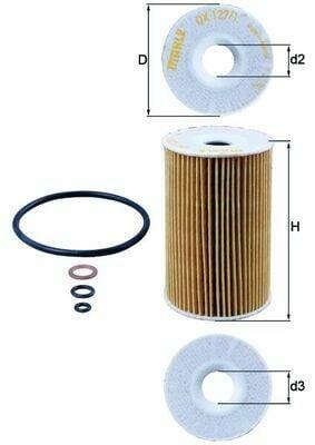 MAHLE OX127-1D Oil Filter - Compatible with BMW E30 — Oil Filters