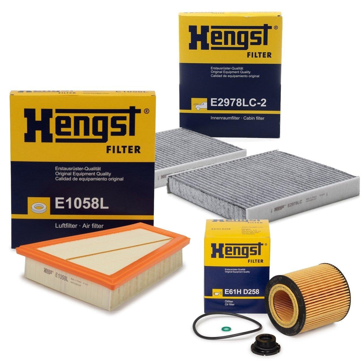 Hengst BMW F10 520i Periodic Maintenance Filter Set - Quality Filters — Maintenance & Service Kits