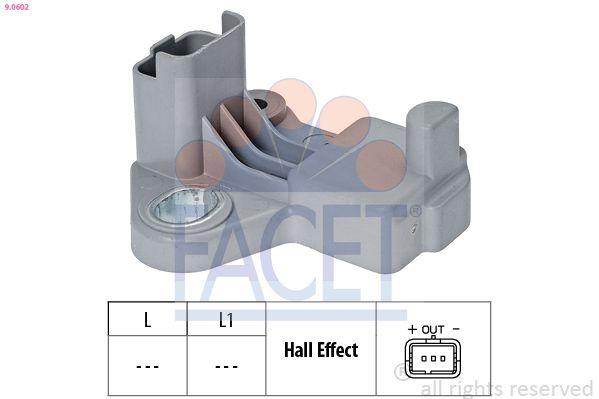 Facet 9.0602 Motor Speed Sensor Nemo Bipper P206 P207 P307 C1 C2 C3 Fiesta V/VI Fusion 1.4TDCI Focus II C Max Mondeo IV
