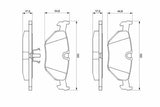 BOSCH Rear Brake Pad - BMW E36 316 318 320 323 325 328 Z3 E32 E34 E36 M3 E34 M5 — Brake Pads