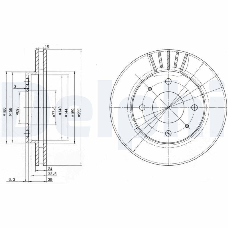 delphi bg2763 brake disk front rotor, ventilated brake disk for santamo and galant Delphi BG2763 Brake Disk - Ventilated Front Rotor for Santamo and Galant | 256mm Diameter Delphi BG2763 Brake Disk - Ventilated Rotor for Santamo & Galant brake-disk, ventilated-rotor, delphi, santamo, galant, car-parts, mechanic-tools, automotive, fren-diski, ai-generated