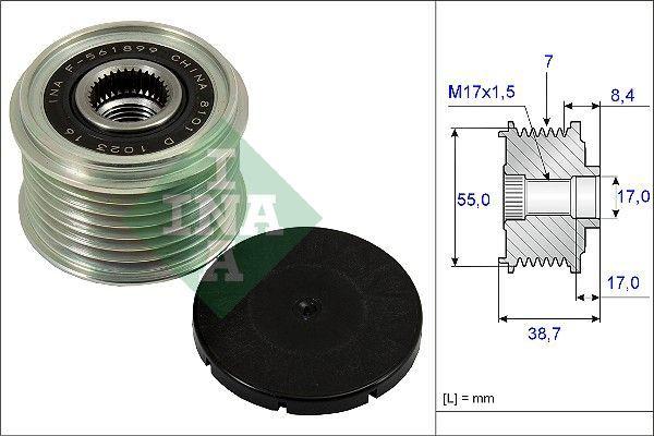 INA Alternator Pulley For Nissan Navara 3.0 dCi 4WD & Qashqai 1.6 — Starting & Charging