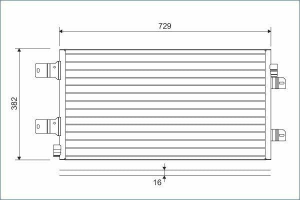 VALEO 814003 Climate Condenser - AC Radiator — Condensers & Evaporators