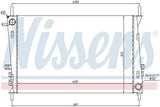 Nissens 66704 Radiator for Jaguar X-Type 2.0 D - Durable Cooling Solution — Radiators & Fans