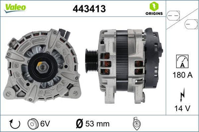 Valeo 443413 Alternator Jaguar E-Pace Range Rover Velar 2.0 180A — Starting & Charging
