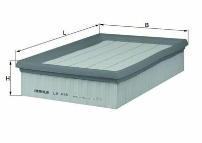 MAHLE LX418 Air Filter - Replace Your Caddy II & Polo III Filters — Air & Cabin Filters