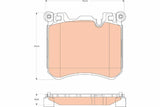 TRW GDB1826 Brake Pad Set - Front for BMW X5 X6 — Brake Pads