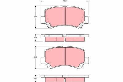 TRW GDB3221 Front Brake Pad Dfm 08-13 — Brake Pads