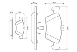 BOSCH Brake Pads Front for C208, W210, W211 - Ultimate Stopping Power