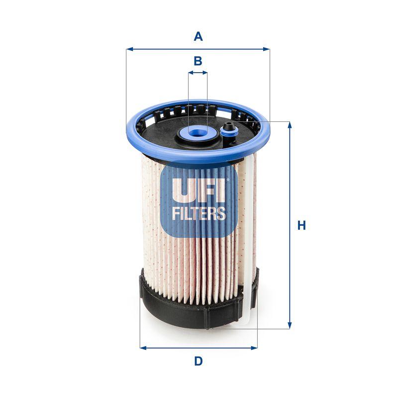Ufi 26.032.00 Fuel Filter (Audi Q3 2.0 TDI 2011-2012 / VW Passat 2.0 TDI 2010) Oe — Fuel Delivery