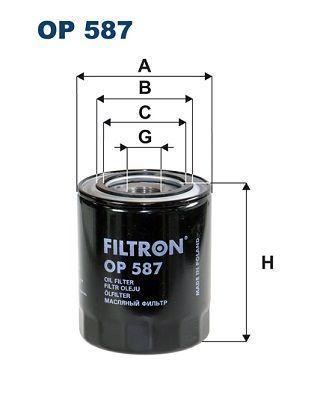FILTRON OP587 Oil Filter - High Quality Fit for H100, L300 — Oil Filters