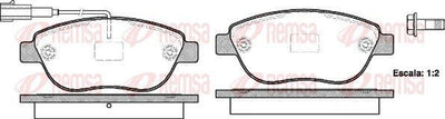 REMSA 0859.11 Brake Pad Doblo 152 263 02 10 — Brake Pads