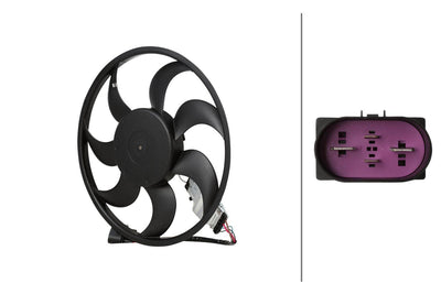 Hella 8EW366420-521 Fan Motor VW Touareg/Q7/Cayenne 3.2 03-15 450W 420mm Right — Motors, Pumps & Antennas