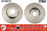 TRW DF4867S Disc Brake Set for Range Rover - 2 Pack — Brake Rotors & Drums