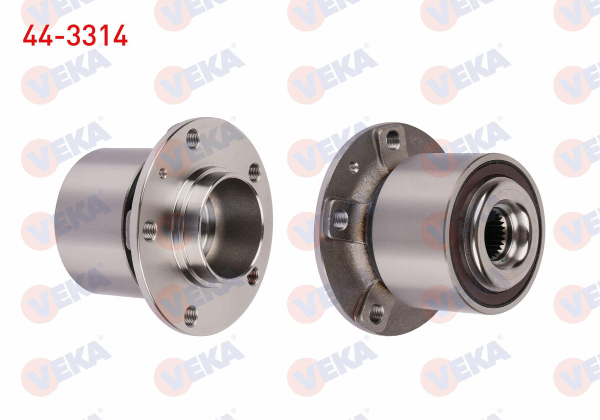 Veka 44-3314 Wheel Hub Left-Right Rear with Bearing Peugeot Expert 2.0 HDi 5 Lug Magnetic ABS with Ring 2016 — Hub Assemblies